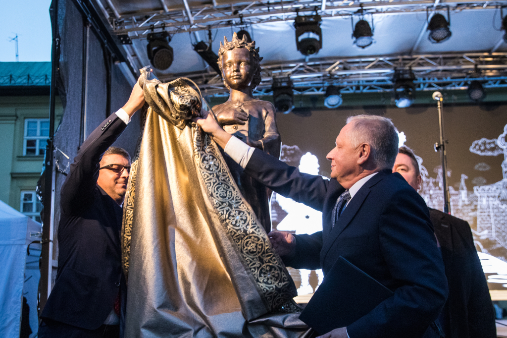 jg_krpl_20181006_8816.jpg-Kijów,spektakl,Muzyk,Mały Rynek,Rzeźba  Autor: B. Świerzowski