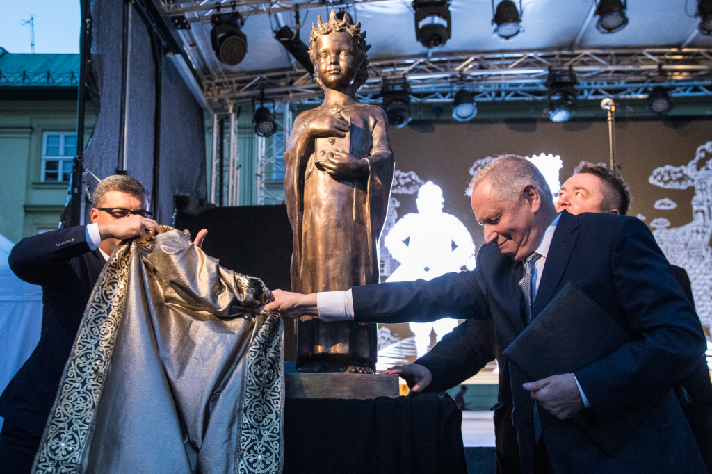 jg_krpl_20181006_8819.jpg-Kijów,spektakl,Muzyk,Mały Rynek,Rzeźba  Autor: B. Świerzowski