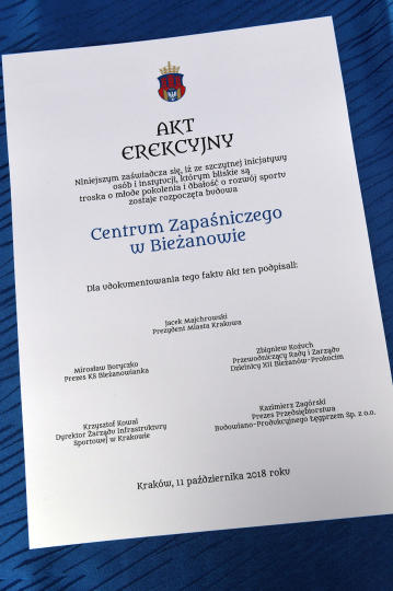 dsc_0728 copy.jpg-Wmurowanie kamienia węgielnego pod budowę Centrum Zapaśniczego
