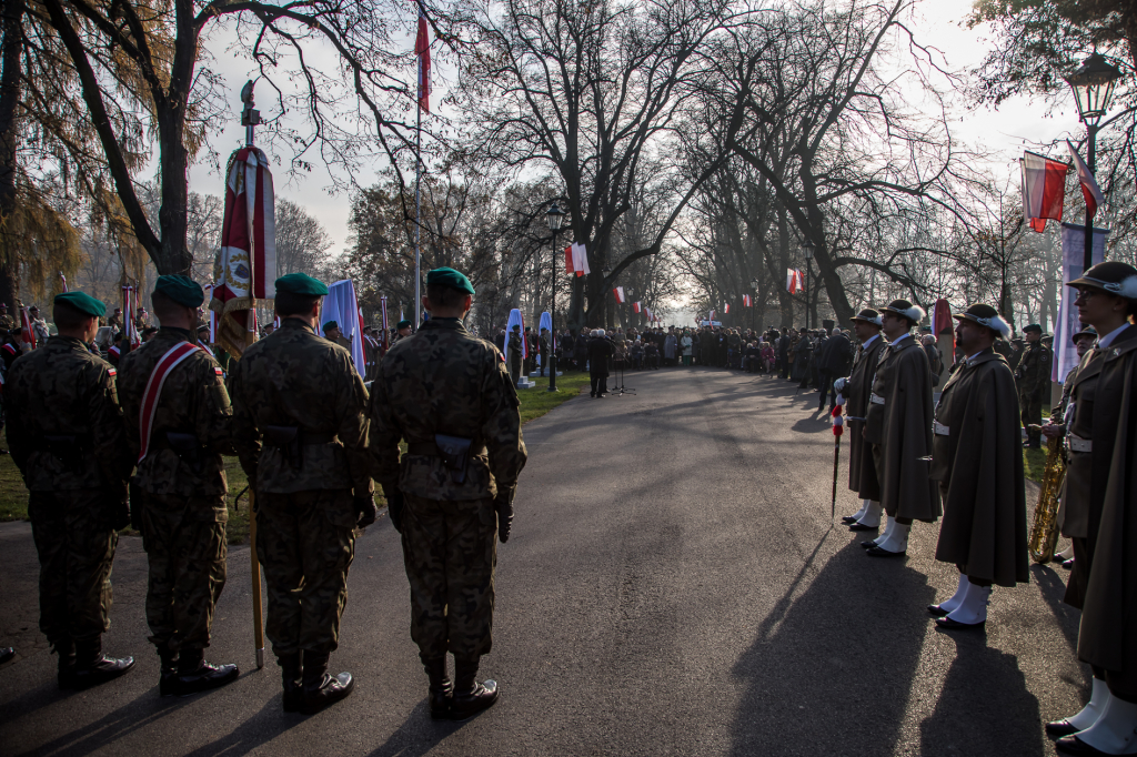 bs-listopada 10, 2018-img_6844.jpg-Niepodległość,Park Jordana,Majchrowski,  Autor: B. Świerzowski