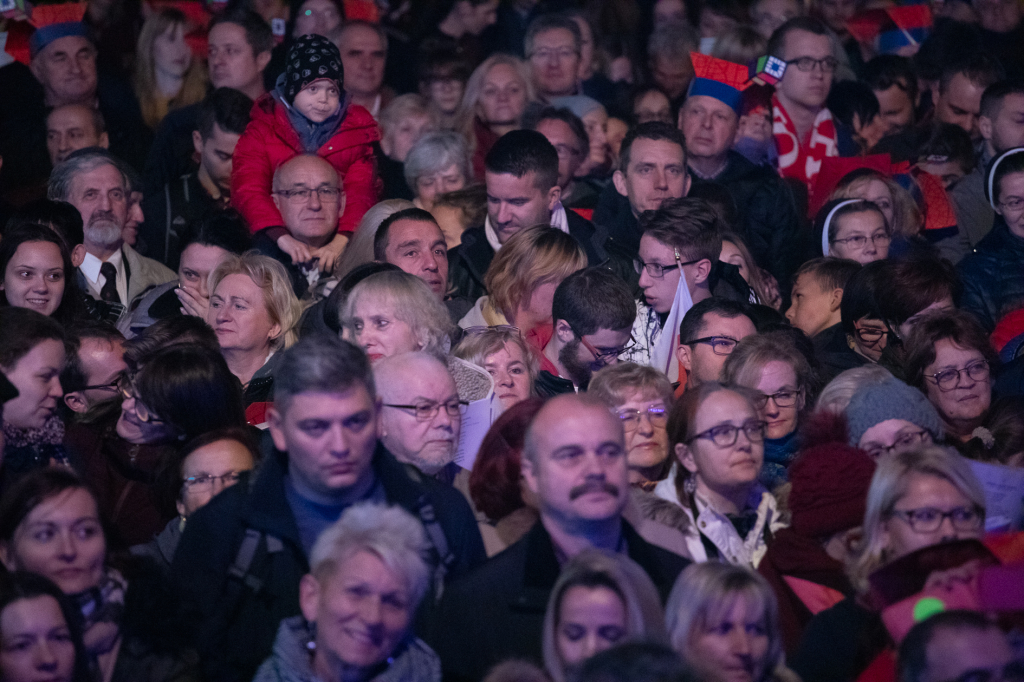 bs-listopada 11, 2018-img_7606.jpg-Lekcja Śpiewania,Niepodległość,100,Majchrowski,Rynek Główny  Autor: B. Świerzowski