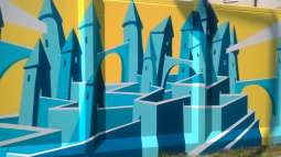 gotyckie budowle, k maziarek.jpg-murale