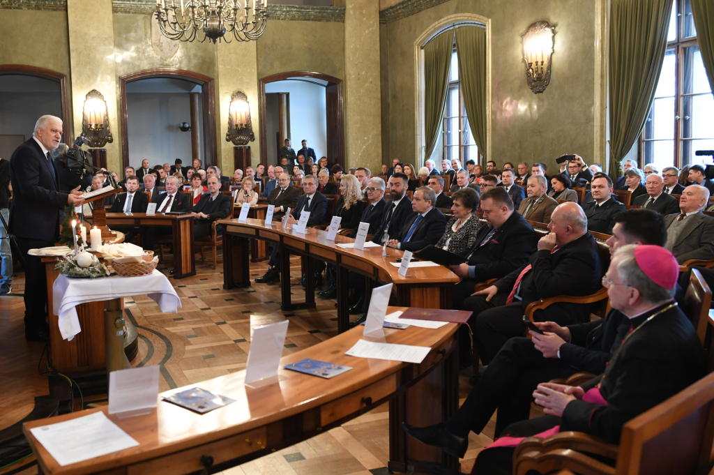 dsc_5740 copy.jpg-Opłatek Stowarzyszenia Gmin i Powiatów Małopolski  Autor: W. Majka