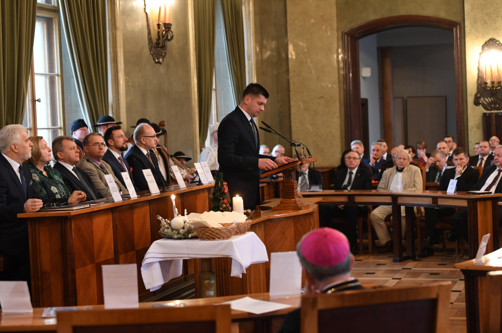 dsc_5820 copy.jpg-Opłatek Stowarzyszenia Gmin i Powiatów Małopolski  Autor: W. Majka