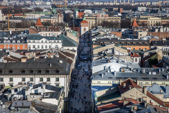 bs_190119_8369.jpg-Żałoba,Adamowicz,Kraków Myślami z Gdańskiem,Wieża,