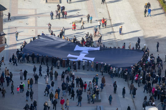 bs_190119_8443.jpg-Żałoba,Adamowicz,Kraków Myślami z Gdańskiem,Wieża,