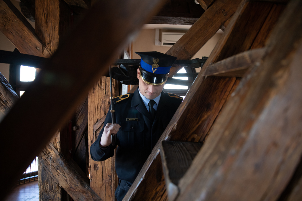 bs_190119_8469.jpg-Żałoba,Adamowicz,Kraków Myślami z Gdańskiem,Wieża,  Autor: B. Świerzowski