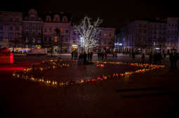 bs-stycznia 18, 2019-img_8359.jpg-Żałoba,Adamowicz,Kraków Myślami z Gdańskiem,Wieża,