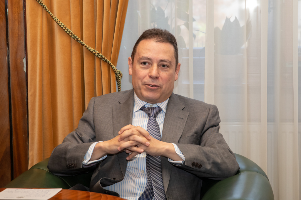 bs_190426_6191.jpg-Ambasador Hiszpanii,Majchrowski,Spotkanie  Autor: B. Świerzowski