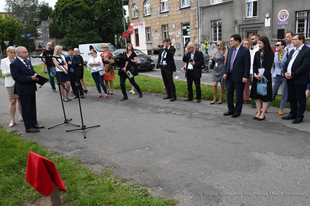 dsc_2492 copy04.jpg-Sadzenie drzewa- Aleja Kongresowa  Autor: W. Majka