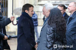 bs_200204_1953.jpg-Wizyta prezydenta Francji Emmanuela Macrona na Wawelu
