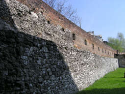 stan zachowania muru (od strony kościoła na skałce.jpg-Mury Kazimierza #krakowheritage