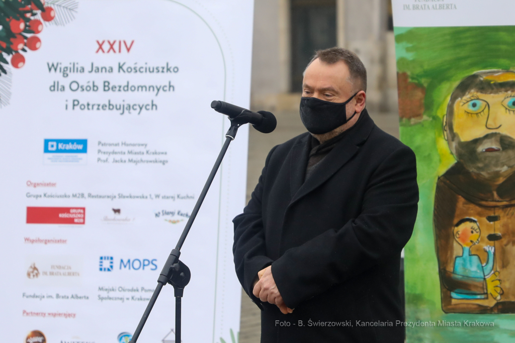 bs_201220_2966.jpg-Wigilia dla Bezdomnych, Kulig, Kościuszko, Rynek  Autor: B. Świerzowski