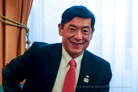 bs_210301_7869.jpg-Ambasador Japonii, Majchrowski, Spotkanie