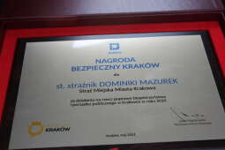 6.jpg-Dominika Mazurek laureatką nagrody „Bezpieczny Kraków”