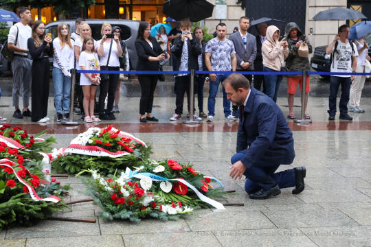 bs_210801_2959.jpg-77. rocznica Powstania Warszawskiego, Plac Matejki, Uroczystości