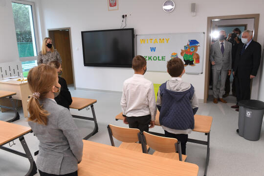 dsc_1550 kopia.jpg-Inauguracja roku szkolnego w nowo wybudowanej Szkole Podstawowej nr 14