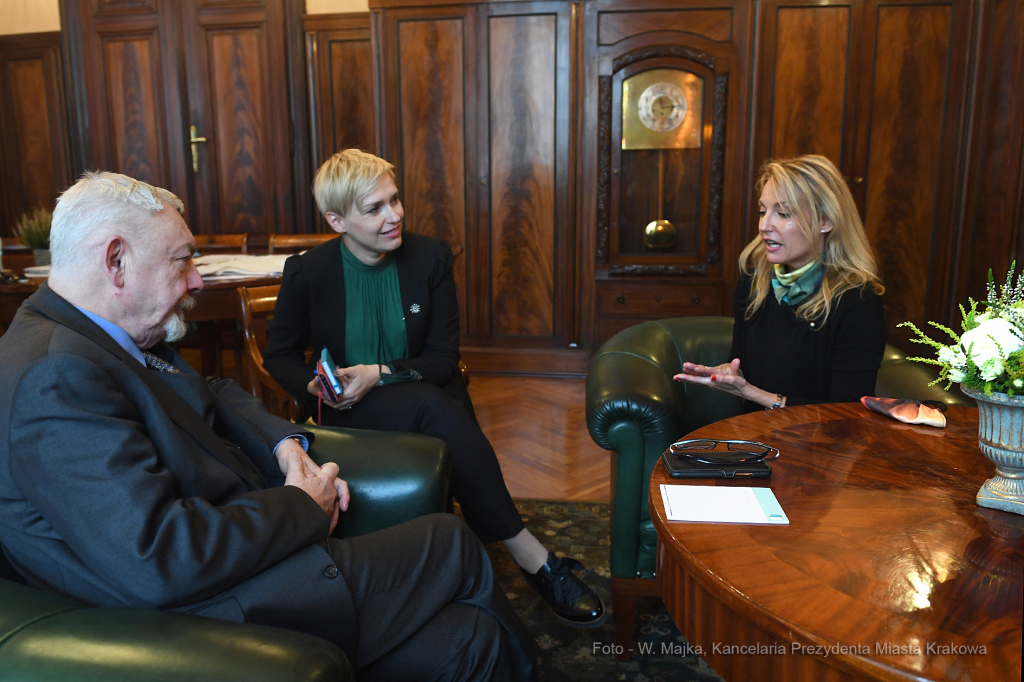 011jpg.jpg-Spotkanie z Marisą Lempicką (prawnuczką Tamary Łempickiej)  Autor: W. Majka