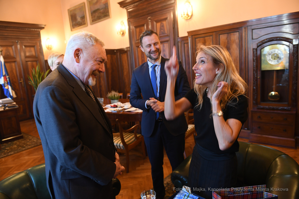 1010jpg.jpg-Spotkanie z Marisą Lempicką (prawnuczką Tamary Łempickiej)  Autor: W. Majka