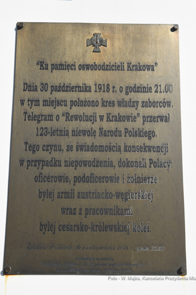2222jpg.jpg-103. rocznica wyzwolenia Krakowa spod władzy zaborczej  Autor: W. Majka