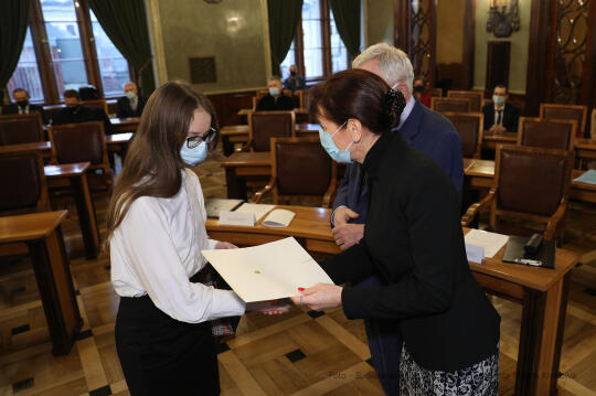 066jpg.jpg-Wręczenie nagród Mistrz Matury, Technik 100% i Ósmoklasista 100%,