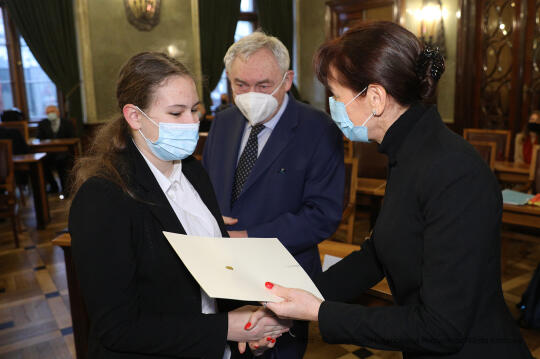 088jpg.jpg-Wręczenie nagród Mistrz Matury, Technik 100% i Ósmoklasista 100%,