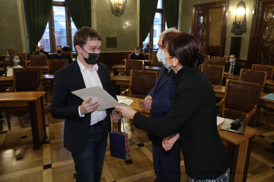 1414jpg.jpg-Wręczenie nagród Mistrz Matury, Technik 100% i Ósmoklasista 100%,