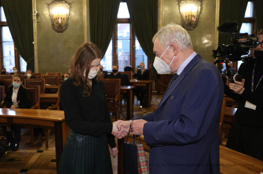 1818jpg.jpg-Wręczenie nagród Mistrz Matury, Technik 100% i Ósmoklasista 100%,