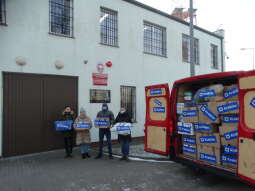 Dostarczenie darów do ośrodków dla cudzoziemców w Przemyślu i Białej Podlaskiej