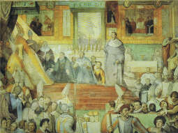Fresk rzymski z przedstawieniem kanonizacji