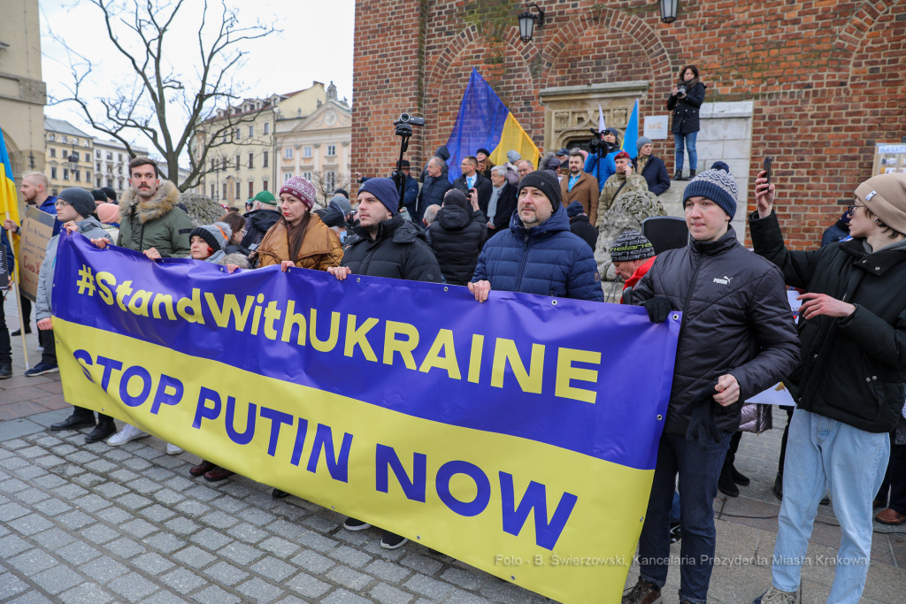 bs-lutego 20, 2022-img_7159.jpg-Ukraina, Akcja, Kosmider  Autor: B. Świerzowski