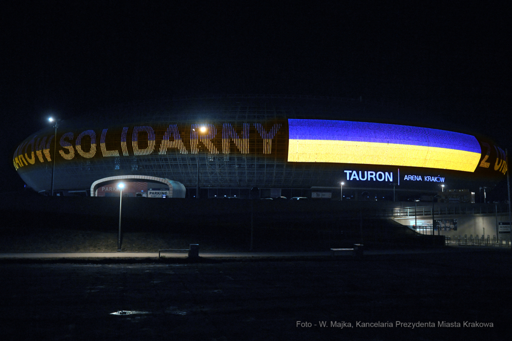 011jpg.jpg-Kraków solidarny z Ukrainą  Autor: W. Majka