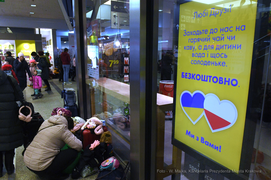 4141jpg.jpg-Punkt recepcyjno-wypoczynkowy dla Ukraińców  Autor: W. Majka