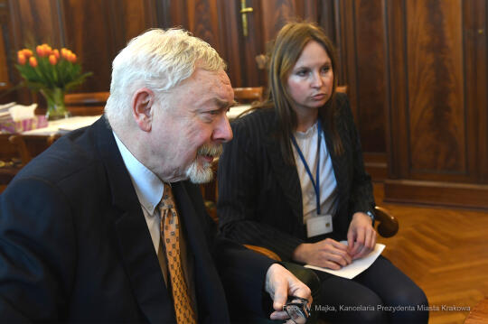 011jpg.jpg-Videorozmowa Prezydenta Miasta Krakowa z merem Orleanu