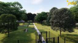 Projekt 7-hektarowego parku przy Łąkach Nowohuckich