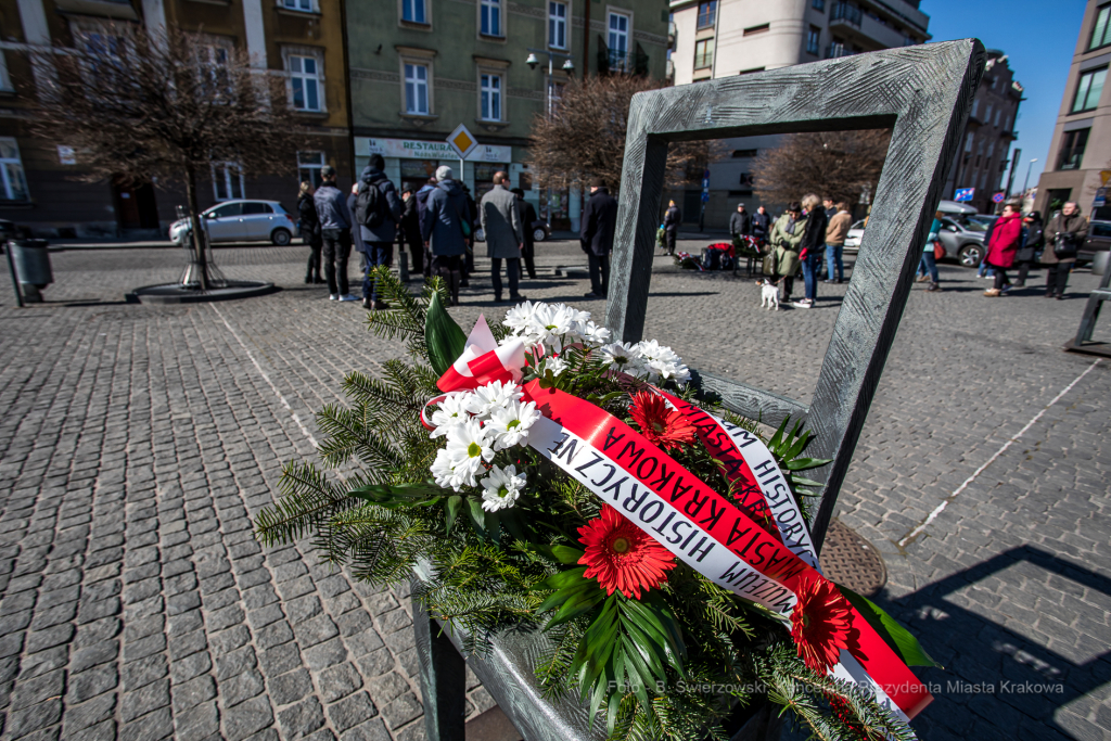 bs-marca 13, 2022-jg_220313_oto_4414.jpg-79. Rocznica, Getto Krakowskie, Majchrowski, Komarewicz  Autor: B. Świerzowski