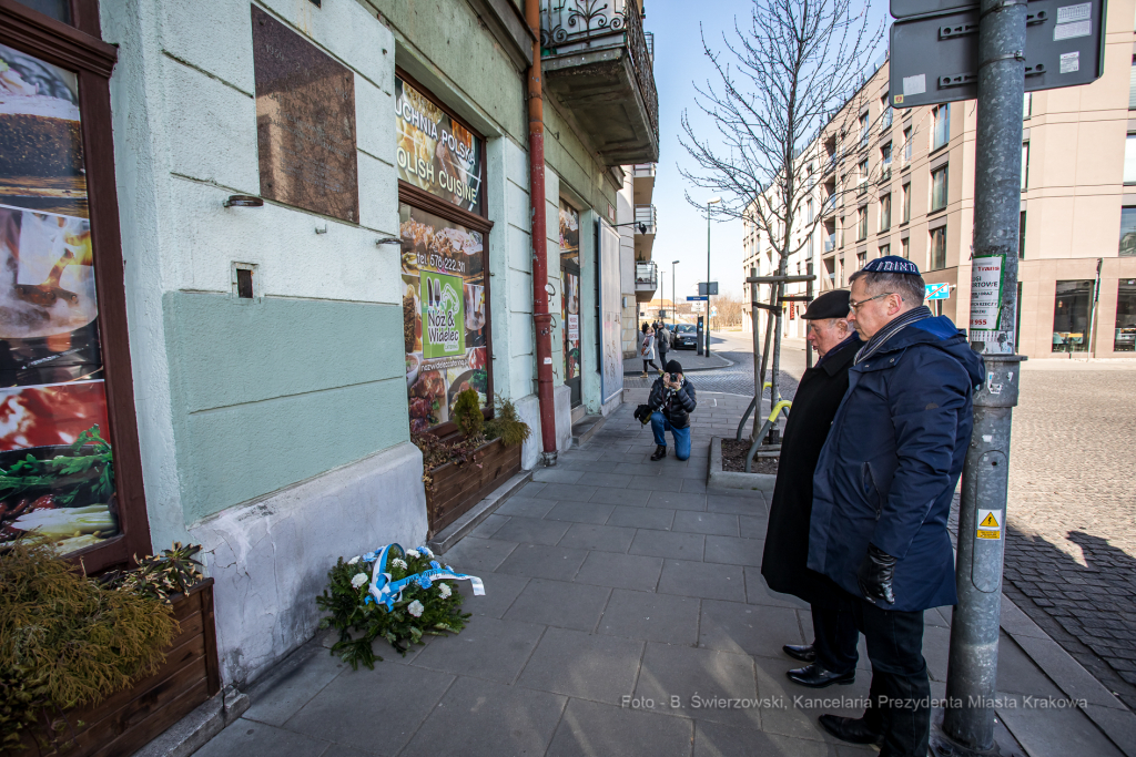 bs-marca 13, 2022-jg_220313_oto_4468.jpg-79. Rocznica, Getto Krakowskie, Majchrowski, Komarewicz  Autor: B. Świerzowski