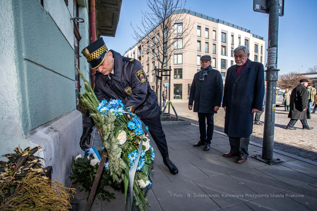 bs-marca 13, 2022-jg_220313_oto_4478.jpg-79. Rocznica, Getto Krakowskie, Majchrowski, Komarewicz  Autor: B. Świerzowski