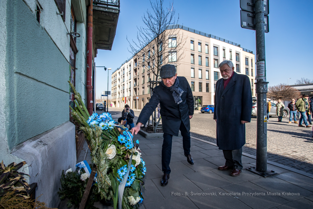 bs-marca 13, 2022-jg_220313_oto_4489.jpg-79. Rocznica, Getto Krakowskie, Majchrowski, Komarewicz  Autor: B. Świerzowski