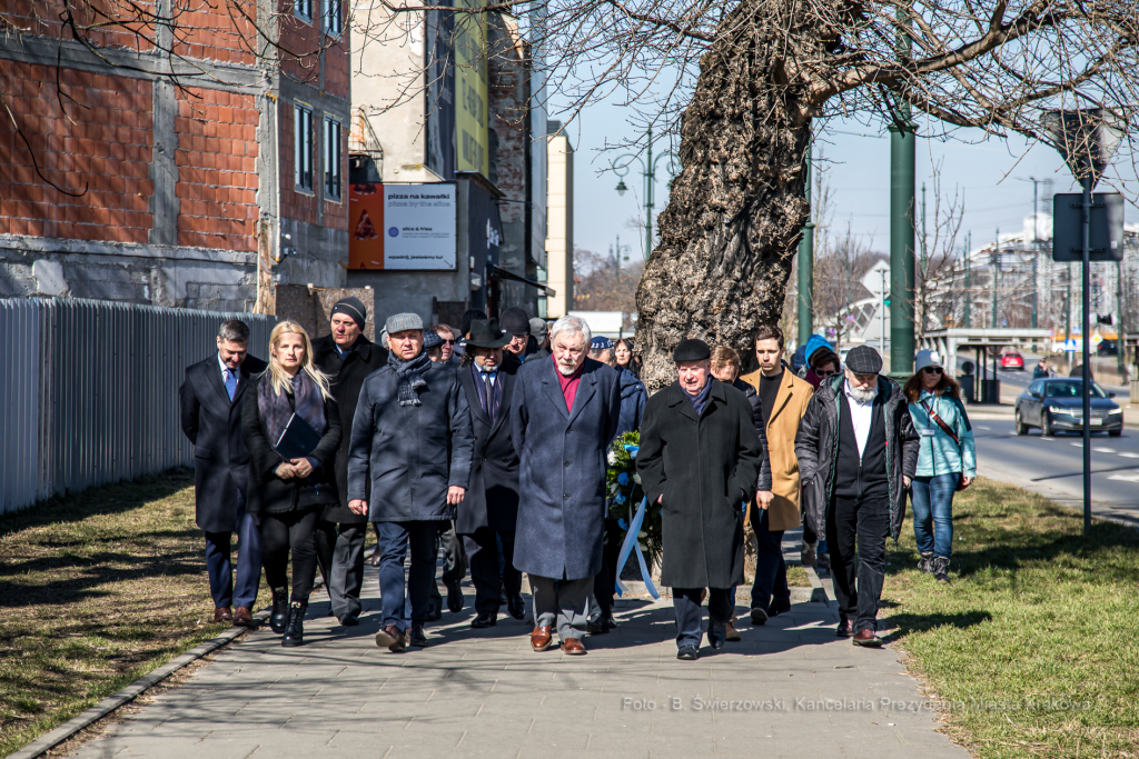 bs-marca 13, 2022-jg_220313_oto_4605.jpg-79. Rocznica, Getto Krakowskie, Majchrowski, Komarewicz  Autor: B. Świerzowski