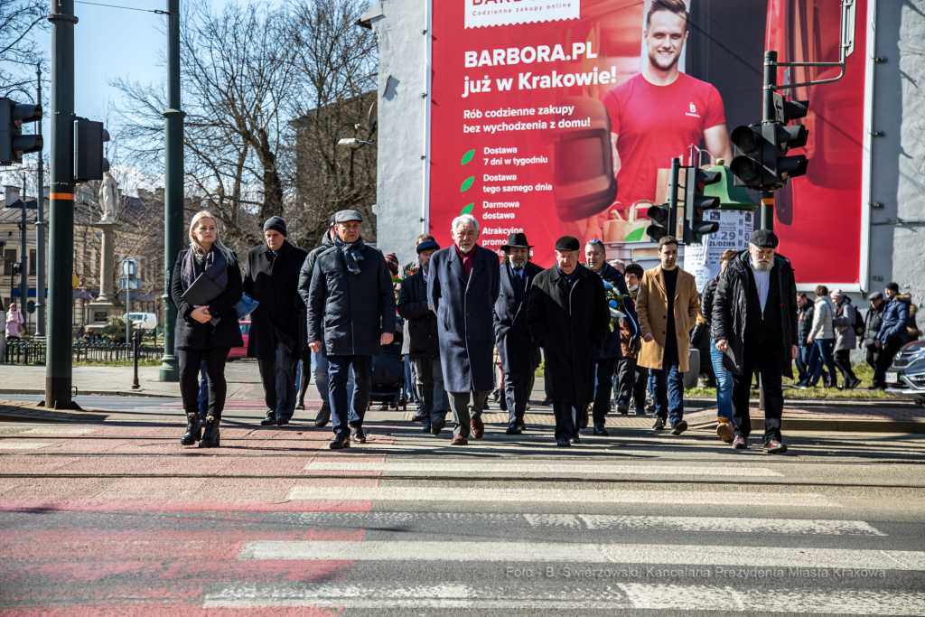 bs-marca 13, 2022-jg_220313_oto_4615.jpg-79. Rocznica, Getto Krakowskie, Majchrowski, Komarewicz  Autor: B. Świerzowski