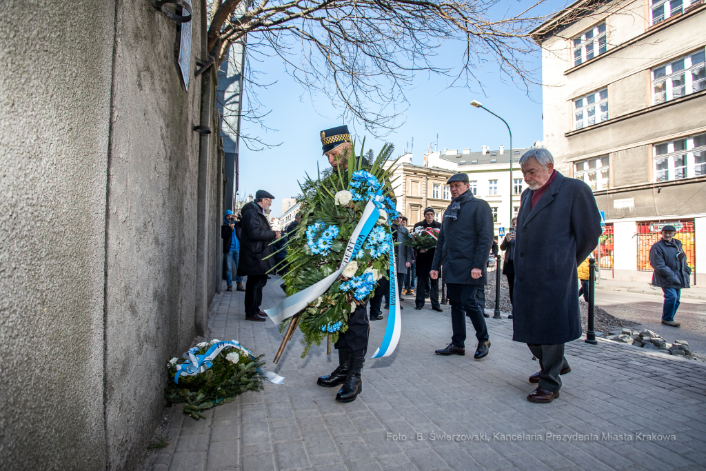 bs-marca 13, 2022-jg_220313_oto_4660.jpg-79. Rocznica, Getto Krakowskie, Majchrowski, Komarewicz  Autor: B. Świerzowski