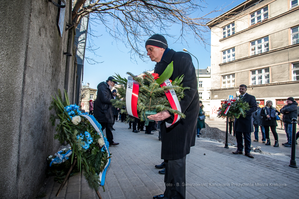 bs-marca 13, 2022-jg_220313_oto_4677.jpg-79. Rocznica, Getto Krakowskie, Majchrowski, Komarewicz  Autor: B. Świerzowski
