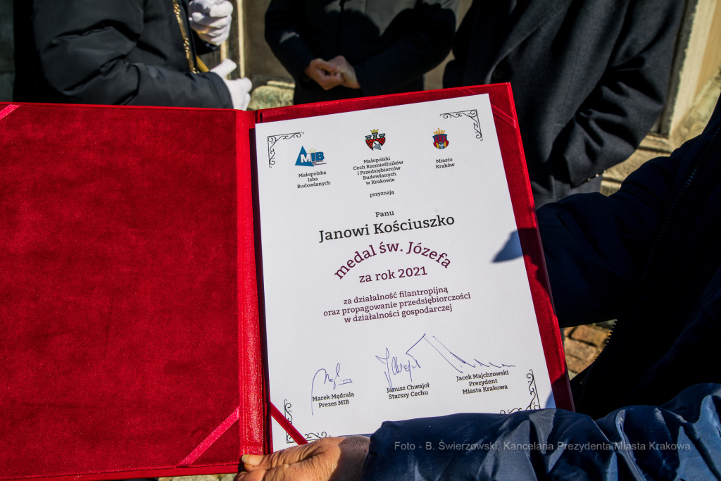bs-marca 19, 2022-jg_220319_oto_7439.jpg-Medale św. Józefa, Kościuszko, Majchrowski  Autor: B. Świerzowski