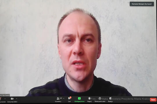 1414jpg.jpg-Wideokonferencja z Merami Miast Ukrainy i przedstawicielami Rady Europy