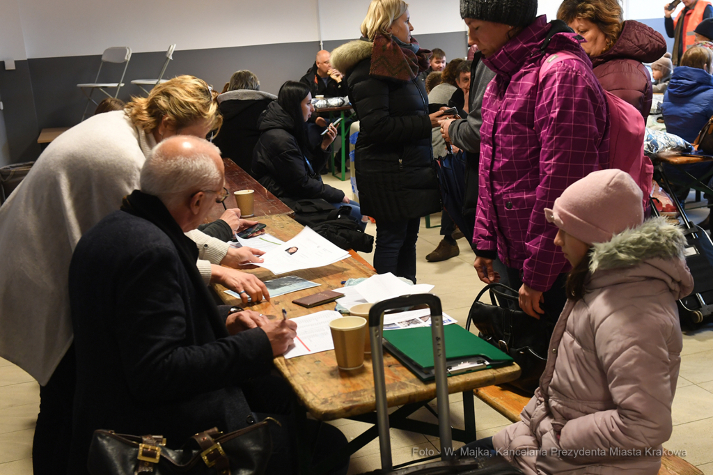 066jpg.jpg-Wyjazd uchodźców ukraińskich z Krakowa do Solury  Autor: W. Majka