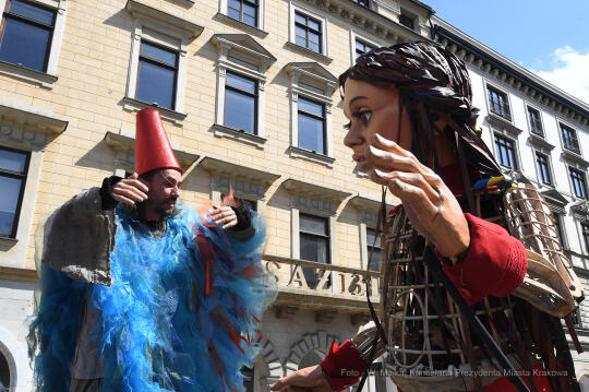 1414jpg.jpg-spotkanie z Little Amal, w ramach międzynarodowej inicjatywy kulturalno-charytatywnej