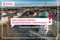 Logo: Projekt uchwały Rady Miasta Krakowa w sprawie wyznaczenia obszaru zdegradowanego oraz obszaru rewitalizacji w Mieście Krakowie - konsultacje społeczne