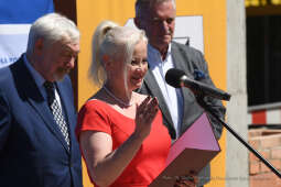 1414jpg.jpg-Wmurowanie kamienia węgielnego pod budowę hali sportowej przy Szkole Podstawowej nr 26