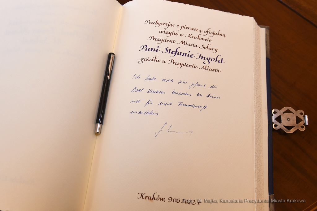 077jpg.jpg-Wizyta Prezydent Miasta Solury Stefanie Ingold  Autor: W. Majka